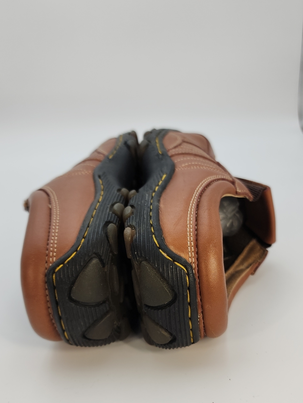 Dr. Martens 8B02 Brown Leather Square Toe Clog Mules 38/7  Y2K Grung - Picture 8 of 13